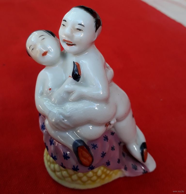 Erotic mudman chinese figurine